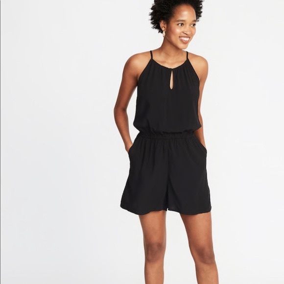 Old Navy Pants - Old Navy Waist Defined Sleeveless Keyhole Romper
